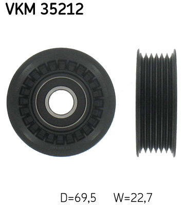 Galoppino/Guidacinghia, Cinghia Poly-V - VKM 35212 SKF